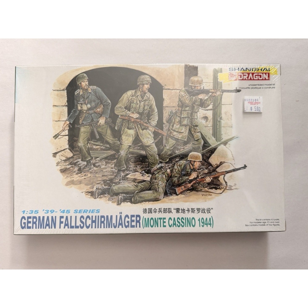 Dragon 6005 German Fallschirmjäger (Monte Cassino 1944) 1:35 Figure Model Kit